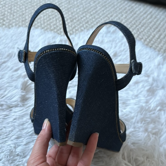 GUESS Denim Wedge Shoes - Picture 9 of 14